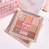 9 Colors Eyeshadow Palettes,Shimmers/glitter/matte Eye Makeup Eyeshadow Palette,Flower and mist series Colorful Powder Highly Pigmented Naturing-Looking Long Lasting Waterproof for Women/Girls view 3