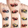 UVUXO Race Car Temporary Tattoo for kids - 72 Styles Temporary for Girls Boy Body Arm Shoulder Car Tattoos Stickers, Birthday Party Supplies Gifts for Kids,Fast Race Car Party Decoration Supplies view 1
