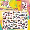 UVUXO Race Car Temporary Tattoo for kids - 72 Styles Temporary for Girls Boy Body Arm Shoulder Car Tattoos Stickers, Birthday Party Supplies Gifts for Kids,Fast Race Car Party Decoration Supplies view 2