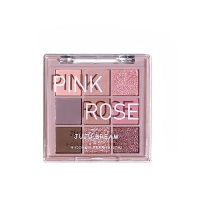 9 color Vintage Rose Artistry Palette,Brown&Rose-Toned Makeup Palette,Wearing Waterproof Professional Neutral Highly Pigmented Eye Makeup with Matte,Glitter Nude a Long-Wearing Formula for Woman&Girls