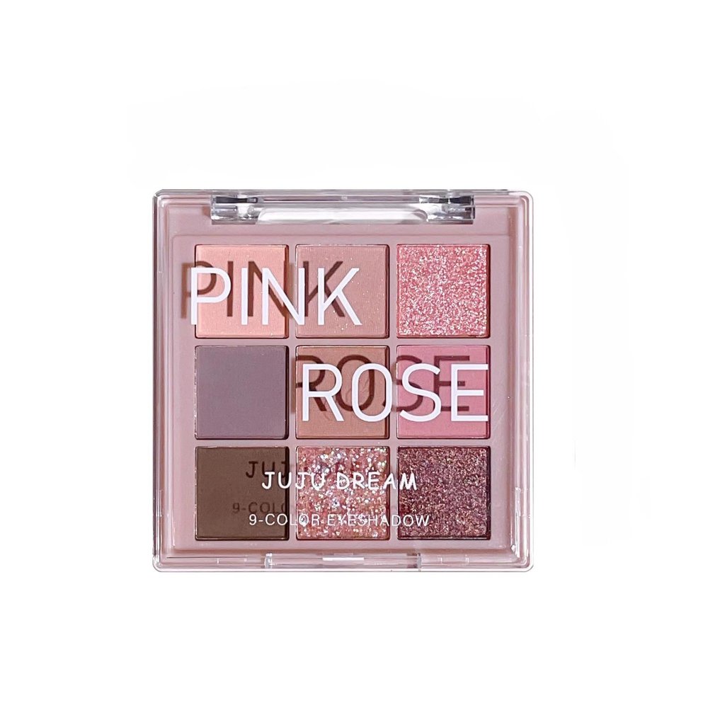 9 color Vintage Rose Artistry Palette,Brown&Rose-Toned Makeup Palette,Wearing Waterproof Professional Neutral Highly Pigmented Eye Makeup with Matte,Glitter Nude a Long-Wearing Formula for Woman&Girls