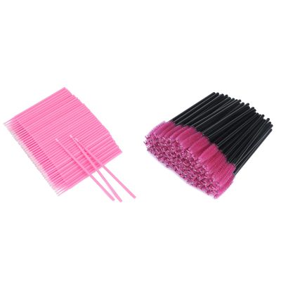 100PCS Disposable Eyelash Brushes for Eyelash Extensions and Eyebrows500Pcs Micro Applicators Brush Makeup and Personal Care Cosmetic Brush