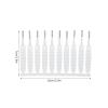 10Pcs Shower Hole Scrub Brush, Polypropylene, Nylon and Stainless Steel, White, Multifunctional, Suit for Shower Head, Phone Hole and Keyboard view 2