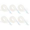 6 Rolls PE Micropore Medical Tape Roll, 1/2'' x 59 Yards Lash Tape, Eyelash Tape for Eyelash Extensions, 500PCS Cotton Swabs, Disposable Micro Applicators Brush for Makeup and Personal Care view 3