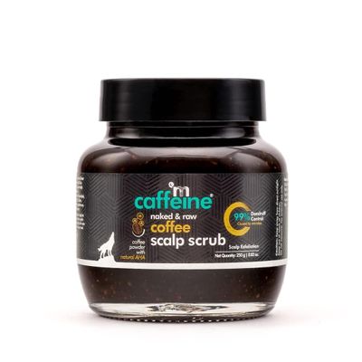 Anti Dandruff Coffee Scalp Scrub - 99% Dandruff Control Treatment for Men & Women | Scalp Exfoliator & Dandruff Remover | For Itchy Scalp in Hot & Humid Weather- 250gm, White