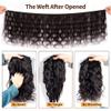 12A Body Wave Bundles 100% Unprocessed Brazilian Virgin Hair 16 18 20Inch 3 Bundles Double Weft Weave Real Human Hair Natural Black view 4