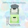 Benepoint Oil Blotting Sheets, Unisex Oil Control Film Easy Dispensing Oil Absorbing Sheets Natural Face Blotting Sheets for Oily Skin (Bamboo Charcoal+Green Tea, 200 Sheets) view 2