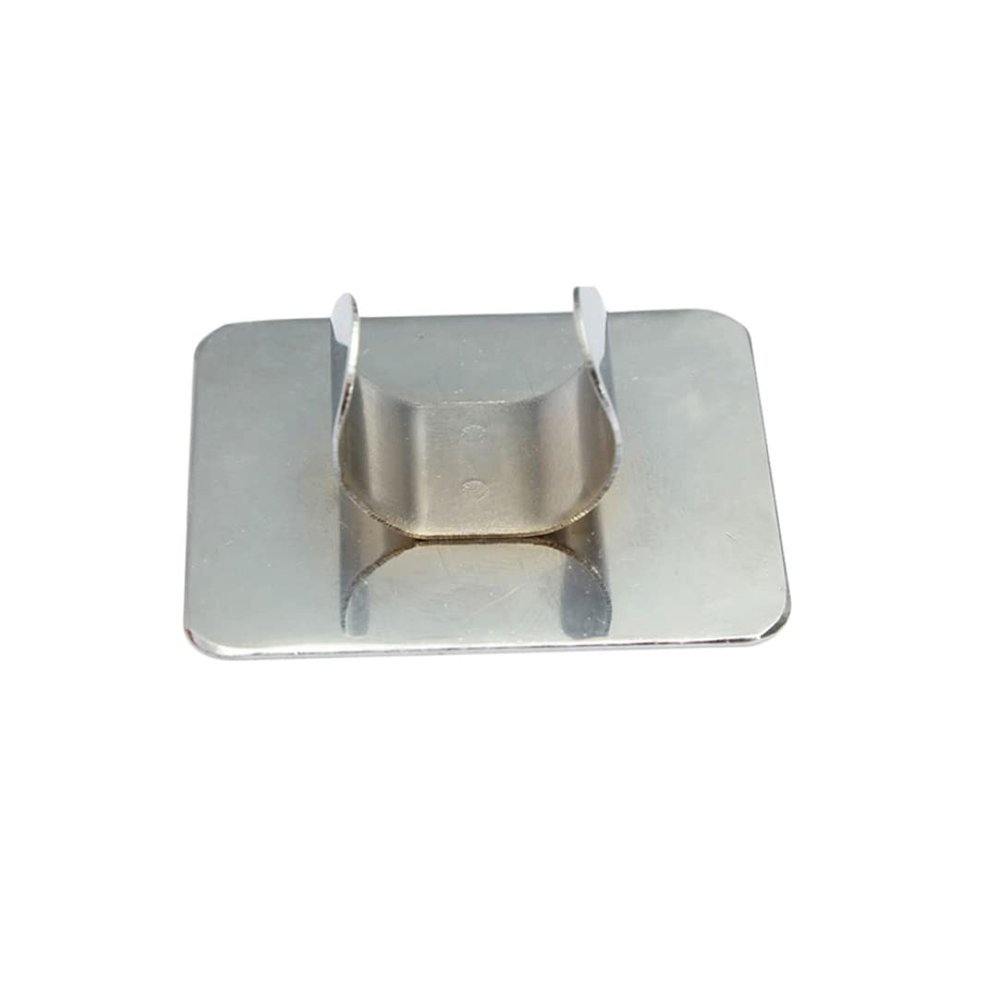 1PC Nail Art Palette Ring Stainless Steel Pallet Professional Diy Nail Art Handsfree Palette Design Paint Color Mixing Palette For Convenient Use(Rectangle) Manicure Set