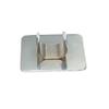 1PC Nail Art Palette Ring Stainless Steel Pallet Professional Diy Nail Art Handsfree Palette Design Paint Color Mixing Palette For Convenient Use(Rectangle) Manicure Set view 1