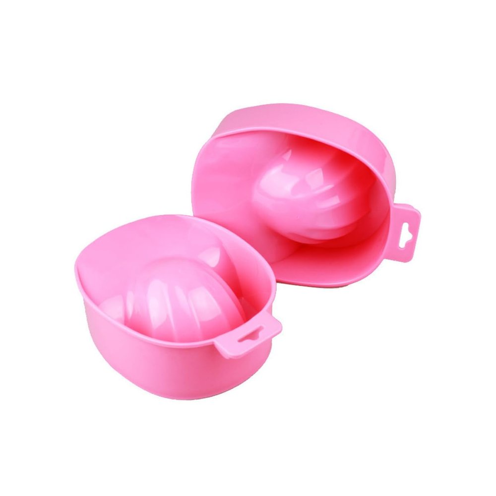 2Pcs Nail Art Soak Bowl Manicure Soaker Bowl Pedicure DIY Salon Powder Polish Remover Bowl Manicure Tray Acrylic Tip Tool Nail Soak Bowl