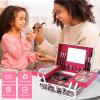 Anpro All-In-One Leopord Double Folding Makeup Kit with Case, Pro Teen Makeup Set, Full Starter Kit with Makeup Brushes, Lipsticks, Eyeshadow Palette, Blushes, Glitter Gel, Ideal Present for Girls view 4