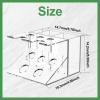 bigjvbfv Beard brush holder, Acrylic Holder Stand Shaving Brush Stand with Slots Transparent and Brush Stand Holder Multifunctional Brush Stand Bathroom Shaving Holder for Men view 2