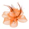 Women's Flower Feather Beads Mesh Corsage Hair Clips Bridal Hairband Hair Accessories(O) view 3