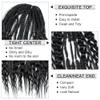 FASHION IDOL MIX crochet hair includes box braids curly hair twist butterfly braids and locs with straight hair ends 24 Inches combining multiple hairstyles together view 4