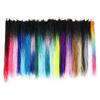 HUFFA 22 inch Senegalese Braids Twist Hair Black Ombre Blue Pink Crochet Braids Synthetic Hair Ombre Senegalese Twist Hair(#1B) view 3
