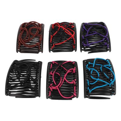 6 Pack Women Magic Hair Combs, Vintage Hair Side Combs, Multipurpose for Parties, Dates