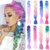 24Inch Synthetic Long Jumbo Braiding Hair For Women Colorful Braids 100g Rainbow Hair(D 5) view 2