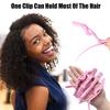 10 Pcs Alligator Hair Clip for Styling Sectioning - Salon Hair Clip for Thick Hair, Plastic Hair Styling Clip with Wide Teeth & Double-Hinged Design (Pink) view 3