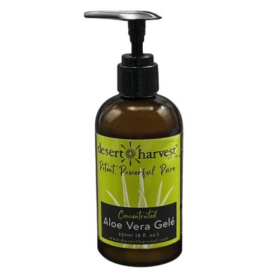 Desert Harvest Aloe Vera Gel, Moisturizing Gel, pH-Balanced, Cold-Pressed Aloe-based Soothing & Hydrating Gel (16 oz)