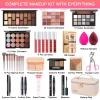All in One Makeup Kit, Makeup Kit for Women Full Kit, Travel Make Up Gift Set for Women, Teens & Girls, Includes Eyeshadow Lipstick Eyeliner Eyebrow Pencil Brush Set, Beginners and Professionals Alike view 2
