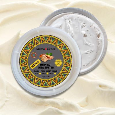 Aroma Depot Sauvage Scented Whipped Body Butter Made With African Shea Butter, a Nourishing Moisturizer for Glowing Skin, Grade A 100% Pure Natural for dry Skin, Body, Hair, and Face. (8oz.)