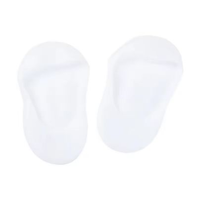AZhause Ankle High Silicone Moisturizing Socks, Heel Protector, Foot Spa Socks, Pedicure Socks (White, M (4.5 to 8.5) Women)