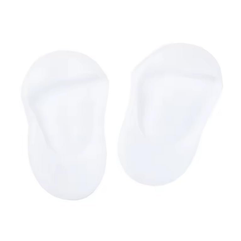 AZhause Ankle High Silicone Moisturizing Socks, Heel Protector, Foot Spa Socks, Pedicure Socks (White, M (4.5 to 8.5) Women)