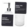 2pcs Bottle Set Empty Shampoo Bottles Traveler Journal Refillable Travel Lotion Travel Bottles Clear Container Dragon Wall Garden Ornaments Pump Bottle Glass Filling/879 view 4