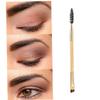 1PC Bamboo Handle Duo Eyebrow Brush Eye Brow Brush And Mascara Brush Eyebrow Comb Makeup Tools For Women Girls Eyebrow Grooming Brush view 2