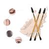 1PC Bamboo Handle Duo Eyebrow Brush Eye Brow Brush And Mascara Brush Eyebrow Comb Makeup Tools For Women Girls Eyebrow Grooming Brush view 4