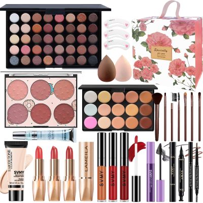 Makeup Set for Women, Makeup Kit for Beginners Teen Girls, Makeup Gift Set for Teens, Makeup Kit for Girls, Eyeshadow Palette, Lip Gloss, Face & Eye Make up