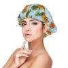Double Layer Reversible Hair Wrap Satin Sleep Pineapple. Cap Bonnet for Braid Curly Hair Satin Bonnet Black view 1