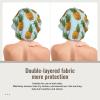 Double Layer Reversible Hair Wrap Satin Sleep Pineapple. Cap Bonnet for Braid Curly Hair Satin Bonnet Black view 2