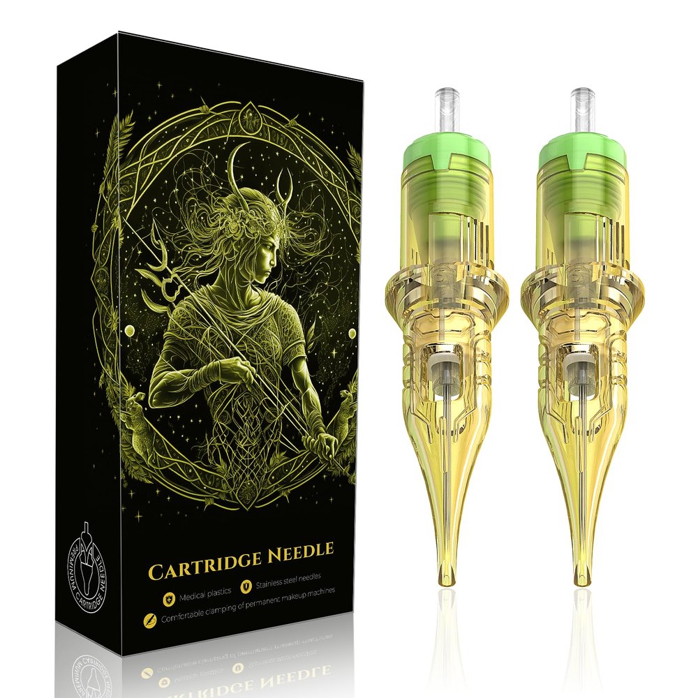 20 PCS Tattoo Needles 1009RL Tattoo Cartridge Needles, Tattoo Needles with Membrane Standard 3RL 5RL 7RL 9RL Pro Disposable Tattoo Needles, Round Liner Shader Magnum for Tattoo Supplies(1009RL)