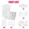 Abizarch Rotating Makeup Organizer 360 Degree Makeup Holder Large Capacity Adjustable Cosmetic Storage Stand Space Saving Makeup Display Box for Makeup Lipsticks Dresser Bedroom Bathroom view 4