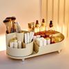 Abizarch Rotating Makeup Organizer 360 Degree Makeup Holder Large Capacity Cosmetic Storage Stand Space Saving Makeup Display Box Decorative Makeup Organizer for Dresser Bedroom view 2