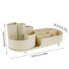 Abizarch Rotating Makeup Organizer 360 Degree Makeup Holder Large Capacity Cosmetic Storage Stand Space Saving Makeup Display Box Decorative Makeup Organizer for Dresser Bedroom view 4