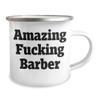 Amazing Barber Gifts - Funny Barbers Christmas Mugs - Barber Humor Gifts from Mom to Funny Barber Friend view 2