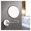 XYBSDBTNR Cosmetic Vanity Mirror Wall-Mounted Vanity Mirror 6-inch Vanity Mirror Folding Telescopic Double-Sided 7 Times Magnifying Mirror view 2