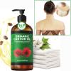 16.9 oz Castor Oil Organic Cold Pressed Unrefined Glass Bottle | 4 Pcs Castor Oil Pack Wrap Organic Cotton Reusable | 1 Pc Castor Oil Pack Wrap for Shoulder, Neck & Upper Back view 1