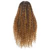 Synthetic Braid Lace Frontal Wigs Bohemian Braided Wig Ombre Twists Braided Wigs For Women 1B 32inch view 2