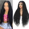 Synthetic Braid Lace Frontal Wigs Bohemian Braided Wig Ombre Twists Braided Wigs For Women 1B 32inch view 3