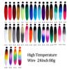 HUFFA 24Inches Hair Bulk Braid Synthetic Hair Braid Easy Braiding Hair Extension For Women(2G) view 3
