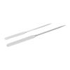2pcs Makeup Foundation Mixing Spatula Double Ended Stainless Steel Nail Glue Stirrer Stick, With Stainless Steel view 1