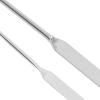 2pcs Makeup Foundation Mixing Spatula Double Ended Stainless Steel Nail Glue Stirrer Stick, With Stainless Steel view 3
