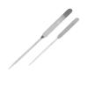 2pcs Makeup Foundation Mixing Spatula Double Ended Stainless Steel Nail Glue Stirrer Stick, With Stainless Steel view 4