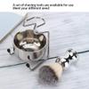 Faux Shaving Brush Set, Men Ideal Wet Shaving Set, Beard Brush with Stainless Steel Shaving Stand and Soap Bowl for Men Wet Close Shave, Men Ideal Wet Shaving Set view 4
