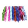 1bundle 10strands 90cm-120cm Long Nepal Felted Wool Synthetic Dreadlocks Braids Hair For Kids And Adult(Warm orange) view 2
