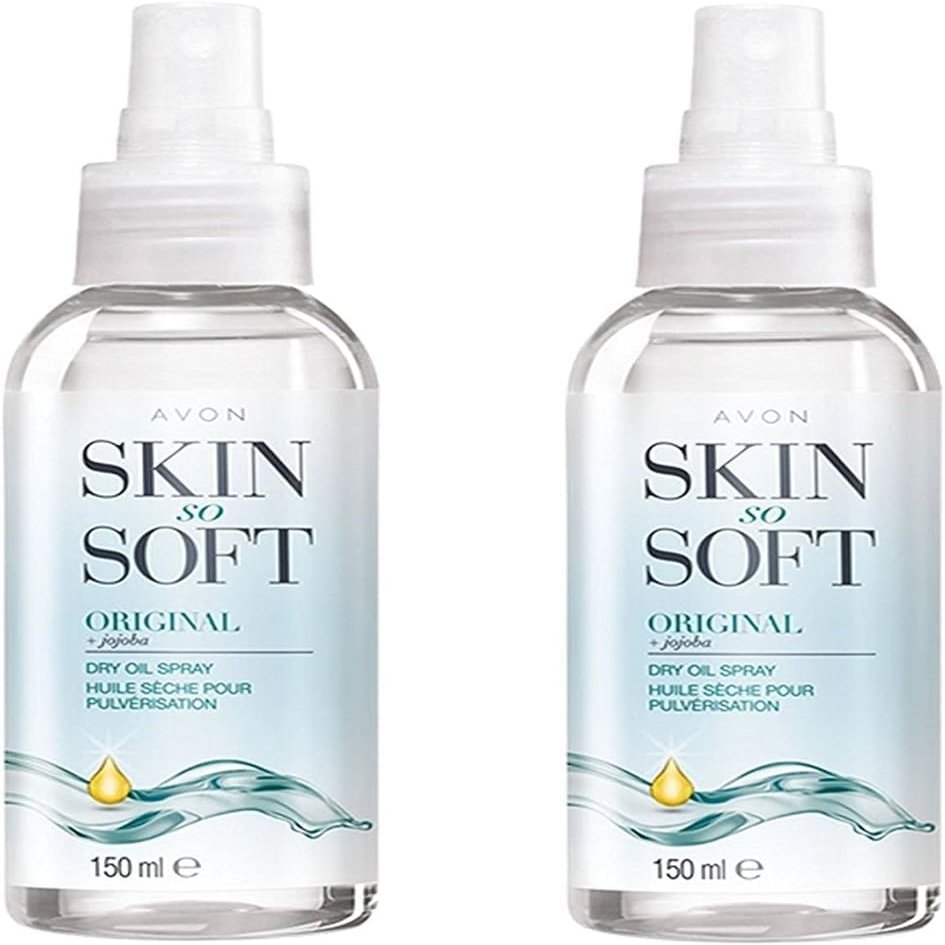 AVON SKIN SO SOFT Original Dry Oil Spray 5 fl.oz (Double Pack)
