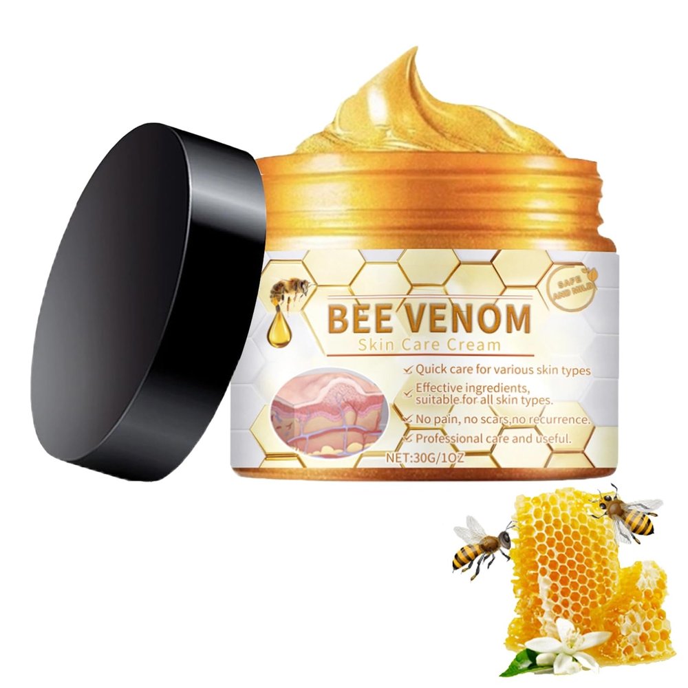 Bee Venom Cream, 2025 New Bee Venom Marks Spots Removal Treatment Cream for All Skin Types (1)